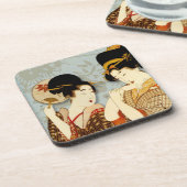 Dessous de verre japonais de conception d'art (Côté gauche)