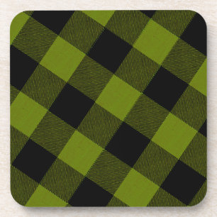Dessous-de-verre Jardin à carreaux vert Buffalo