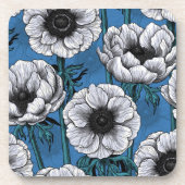 Dessous-de-verre Jardin d'anémone blanc (Devant)