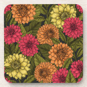 Dessous-de-verre Jardin de Dahlia (Devant)