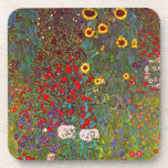 Dessous-de-verre Jardin de la ferme Gustav Klimt avec Dessous de ve<br><div class="desc">Jardin de la ferme Gustav Klimt avec dessous de verre de tournesols. Peinture à l'huile sur toile de 1905-06. Bien que Klimt soit le plus reconnu pour sa période d'or qui a produit des oeuvres classiques comme The Kiss et Portrait of Adele Bloch Bauer, l'artiste a également produit quelques peintures...</div>
