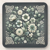 Dessous-de-verre Jardin de tressage de trèfle chuchoté (Devant)