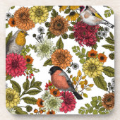 Dessous-de-verre Jardin d'oiseaux et de fleurs 1 (Devant)