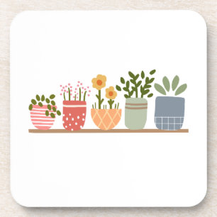 Dessous-de-verre Jardin Fleuris en Pot Amoureux de Jardin