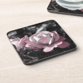 Dessous-de-verre Jardin rose rose (Côté gauche)