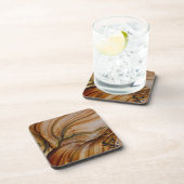 Dessous-de-verre Jasper de Deschutes de couleur marron (Côté Droit)