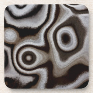 Dessous-de-verre Jasper pierre noir et blanc