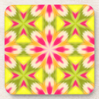 Dessous-de-verre Jaune et rose