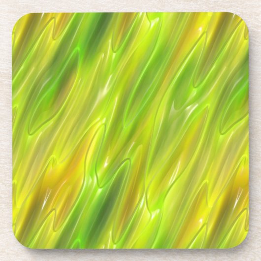 Dessous-de-verre Jaune liquide (Devant)