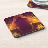 Dessous-de-verre Jaune Orange et Rouge (Côté gauche)