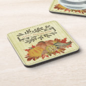 Dessous-de-verre Jaune Thanksgiving Citrouilles et Squash (Côté gauche)