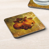 Dessous de verre jaunes vintages de fruit (Côté gauche)