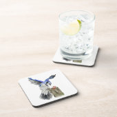 Dessous-de-verre Jay bleu d'oiseau de la forêt (Côté Droit)