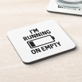 Dessous-de-verre Je cours sur vide (Côté gauche)