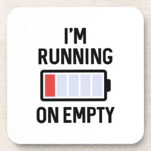 Dessous-de-verre Je cours sur vide