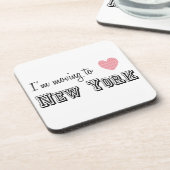 Dessous-de-verre Je déménage à New York (Côté gauche)