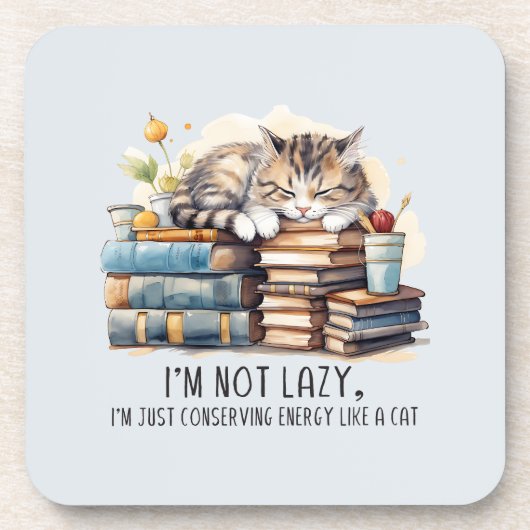 Dessous-de-verre Je ne suis pas un chat mignon (Devant)