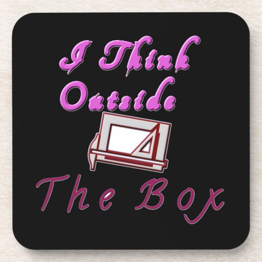 Dessous-de-verre Je pense à l'extérieur de la boîte ZA. (Devant)