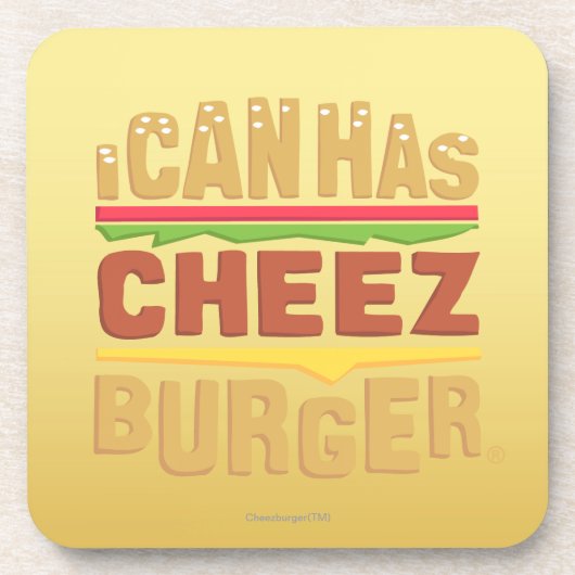 Dessous-de-verre Je peux a le logo de Cheezburger (Devant)