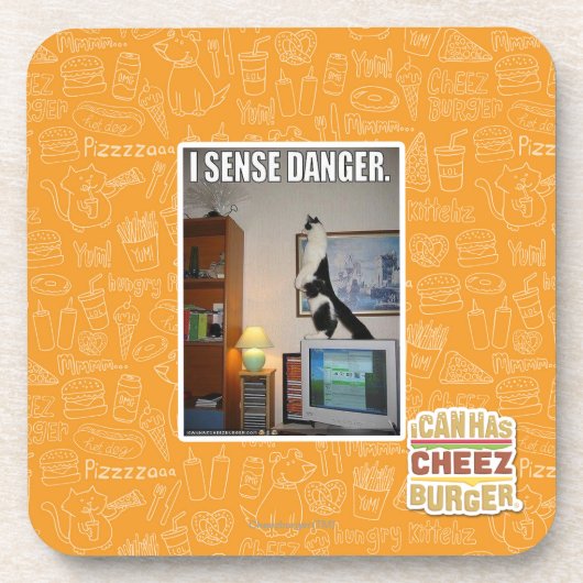 Dessous-de-verre Je sens le danger (Devant)