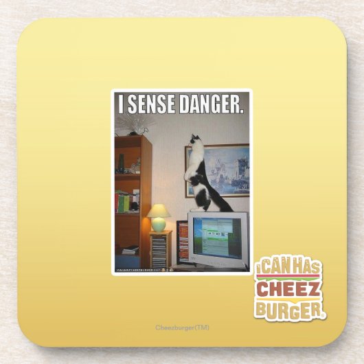 Dessous-de-verre Je sens le danger (Devant)