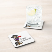 Dessous-de-verre Je Serai Entendu (Côté Droit)