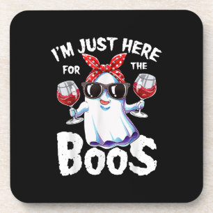 Dessous-de-verre Je suis juste ici pour le Boos Halloween Women Gho