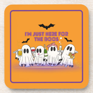 Dessous-de-verre Je suis juste ici pour l'Halloween drôle Boos