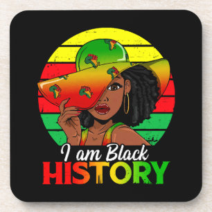 Dessous-de-verre Je suis l'histoire noire Afrique Amérique