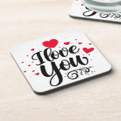 Dessous-de-verre Je t'aime  (Côté gauche)