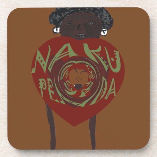 Dessous-de-verre Je T'Aime ! Nakupenda Sana (Devant)