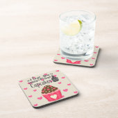 Dessous-de-verre Je t'aime plus que Cupcakes Beverage Coaster (Côté Droit)