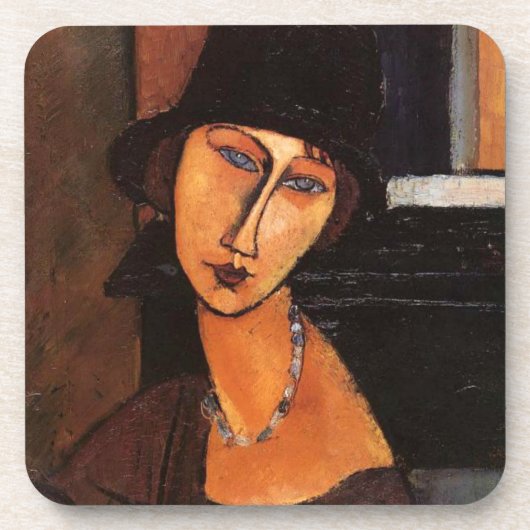 Dessous-de-verre Jeanne Hebutern d'Amedeo Modigliani (Devant)