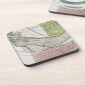 DESSOUS-DE-VERRE JEFFERSONVILLE, INDIANA : CARTE (Côté gauche)