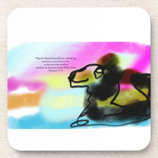 Dessous-de-verre Jésus amour (Devant)