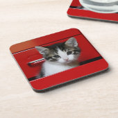 Dessous-de-verre Jeter un coup d'oeil de chaton (Côté gauche)