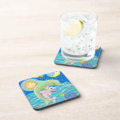 Dessous-de-verre Jeu de dauphins (Côté Droit)