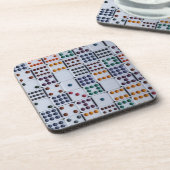 Dessous-de-verre Jeu de Dominos (Côté gauche)