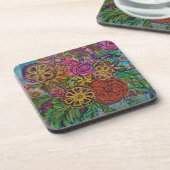 Dessous-de-verre Jeu de fleurs 6 (Côté gauche)