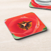 Dessous-de-verre Jeu de photos de couleur rouge Tulip Flower 6 (Côté gauche)