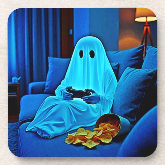 Dessous-de-verre Jeu Ghost Soirée Cosy En Design (Devant)
