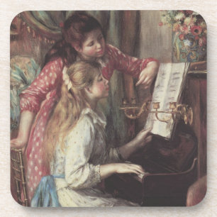 Dessous-de-verre Jeunes filles au piano par Pierre Renoir