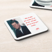 Dessous-de-verre JFK et Ne pas demander de devis (Côté gauche)