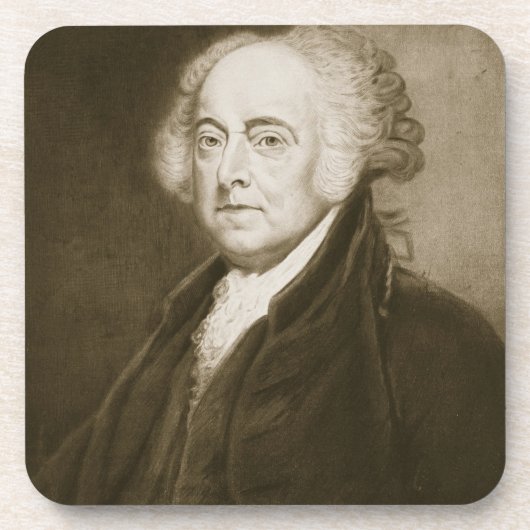 Dessous-de-verre John Adams, 2ème Président des États-Unis de (Devant)