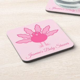 Dessous-de-verre Joli bébé rose fille Thanksgiving Turquie