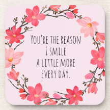 Joli Blush rose Floral mignonne Typographie