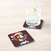 Dessous-de-verre Joli chien de Noël (Côté Droit)