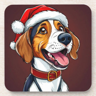 Dessous-de-verre Joli chien de Noël