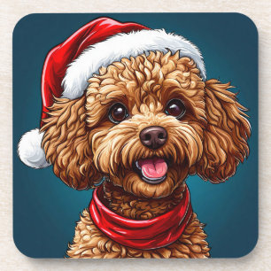 Dessous-de-verre Joli chien de Noël