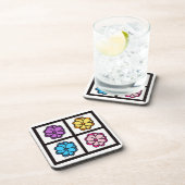 Dessous-de-verre Joli dessin de fleurs (Côté Droit)